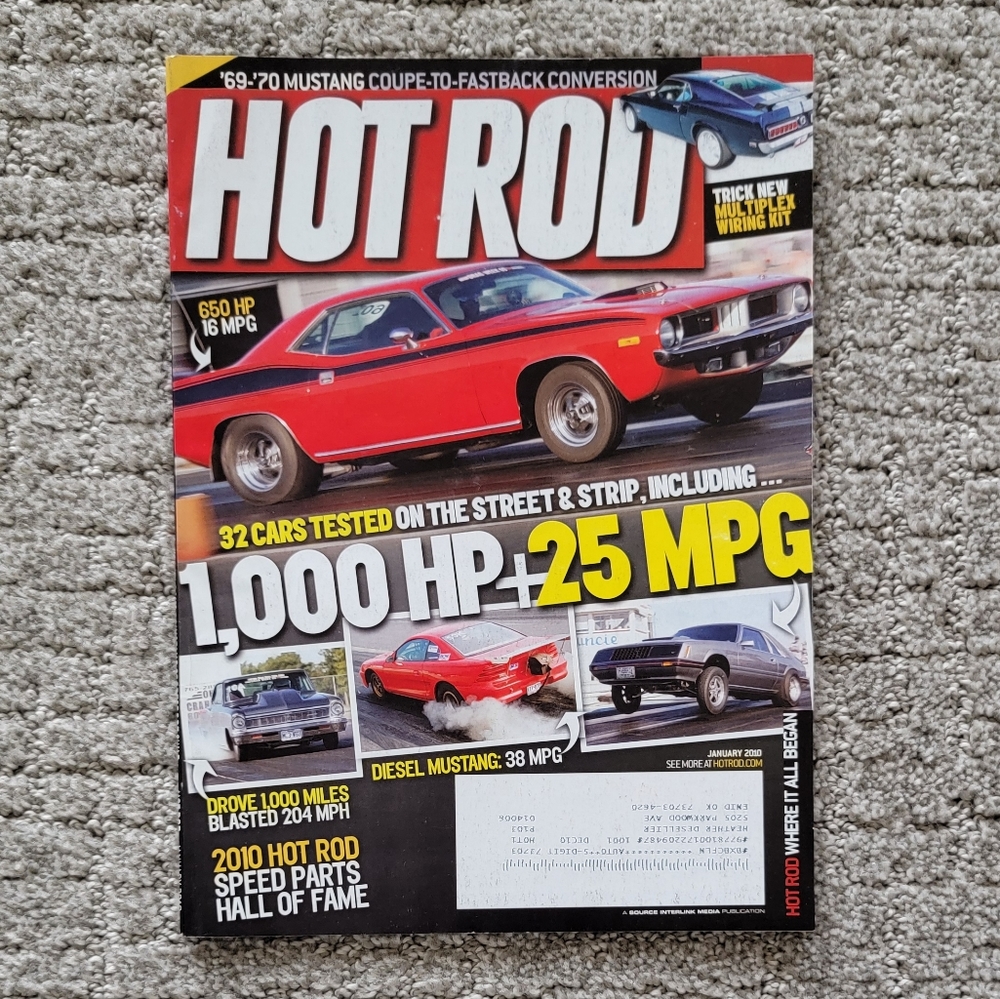 Clearance! Jan '10 Hot Rod magazine